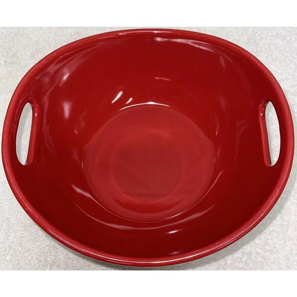 Rachel Ray Red Casserole 2 Quart Stoneware Baking Dish & Serving Bowl 10" H016S - Picture 1 of 8